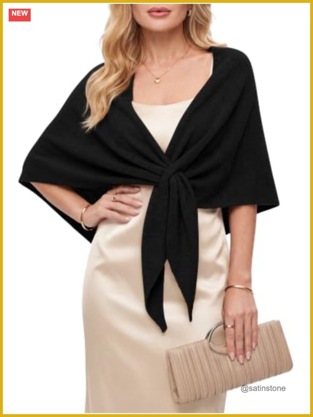 Women's Knit Triangle Shawl Wrap Cape Pashmina Poncho Cardigan